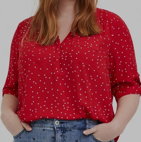 torrid Tops - 🎉 HOST PICK 🎉 Torrid Harper Blouse Pullover Sz 5
